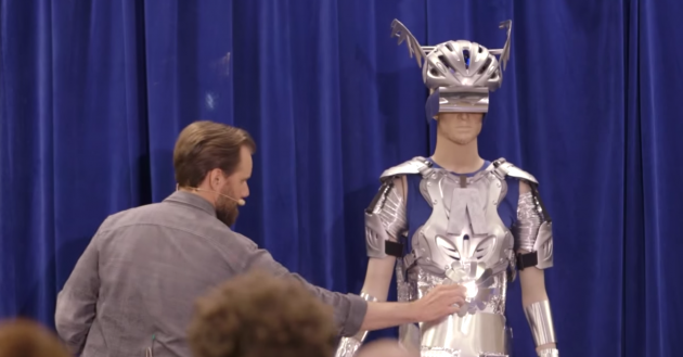 The Almighty Aluminum Man appears in a new ad for the high-strength steel 2015 Chevy Silverado