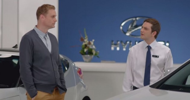 Hyundai UK's Honest Series Commercials Starring George the Salesman Santa Fe