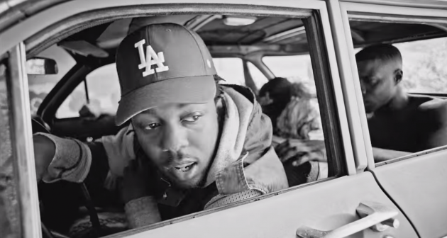 Kendrick Lamar features a lot of fast cars in his new music video.