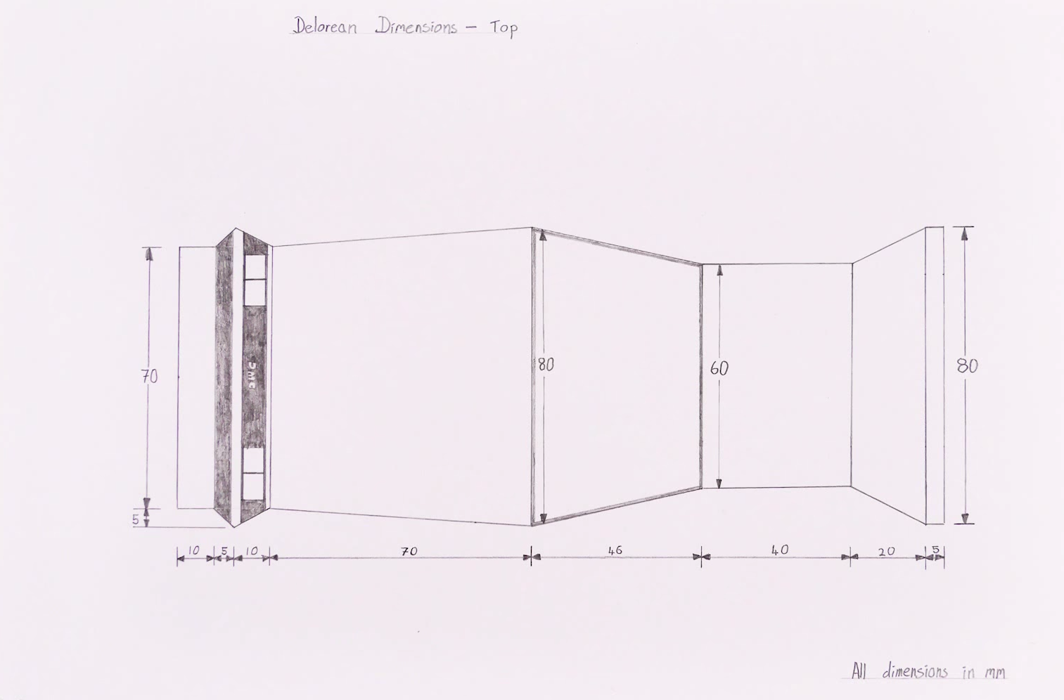 Pepsi Can DeLorean Dimensions Top