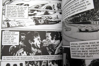 Steve McQueen Full Throttle Cool Grahpic Novel Review Inside page race