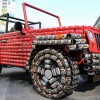 Wrangler Jeep made of cans