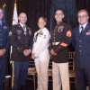 The Military Times Service Members of the year are, left to right, Coast Guard Aviation Maintenance Technician 2nd Class Lee Biladeau, Army Staff Sgt. Joseph Fontenot, Hospital Corpsman 3rd Class Sara Freeman, Marine Staff Sgt. Zachary Rubart, and Air Force Senior Airman Joseph Moreland. during the Military Times Service Member of the Year awards ceremony held on July 21, 2015 in Washington, DC.