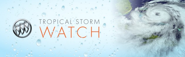 Tasteful Tropical Storm Watch Banner