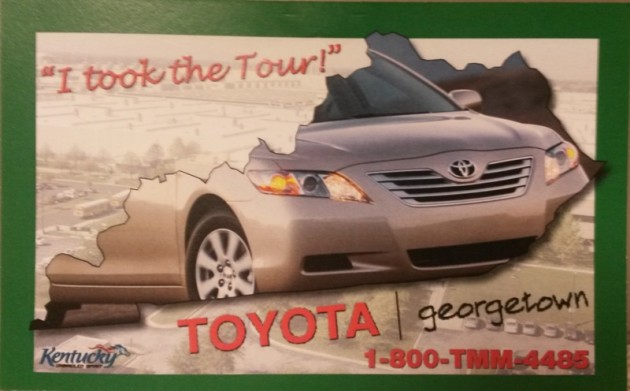 Toyota Motor Manufacturing Plant postcard