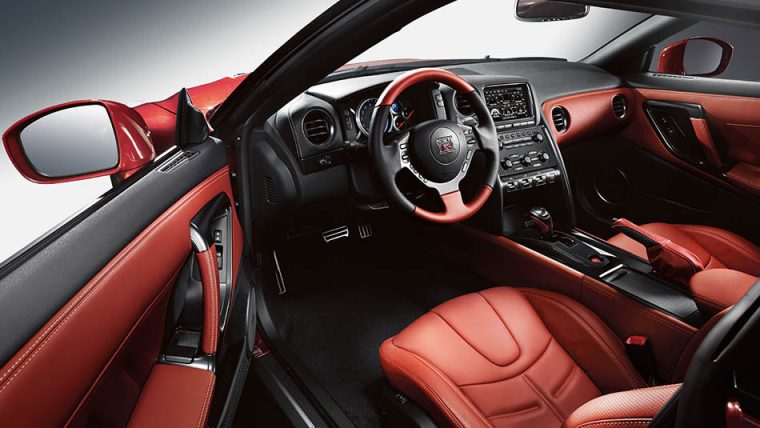 2016 Nissan GT-R Interior in Red Amber Leather