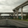 Highway overpass bridge