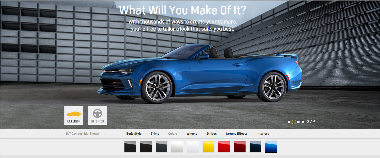 Chevrolet Camaro Online Configurator