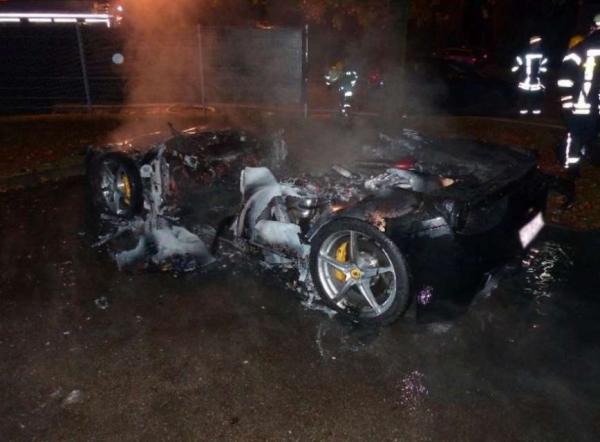 Ferrari Fire Aftermath