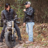 Norman Reedus (Daryl Dixon) in The Walking Dead on his Classified Moto bike