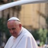 Pope Francis in his Popemobile