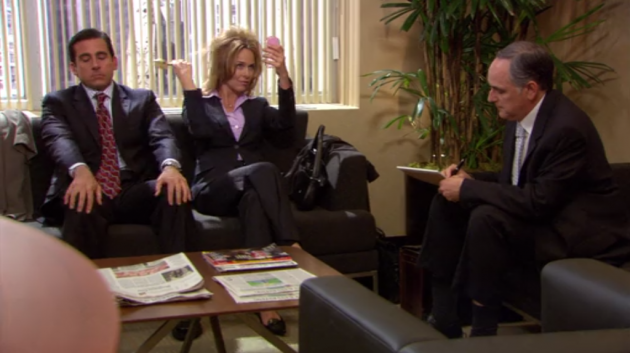 The Office - The Deposition - Jan's Hair