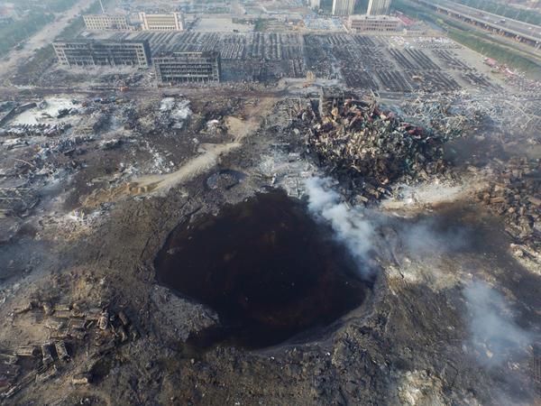 Tianjin Explosion Crater