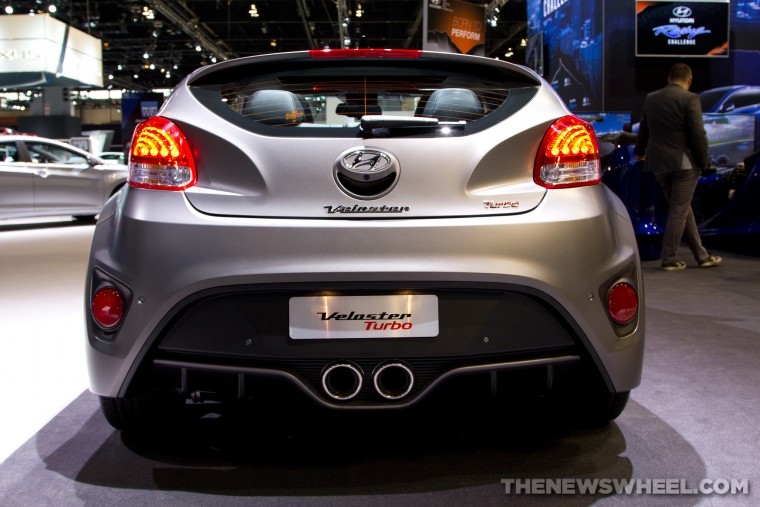 2016 Hyundai Veloster at Chicago Auto Show rear hatch