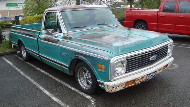 1972 Chevy C10 Sierra pickup truck old car