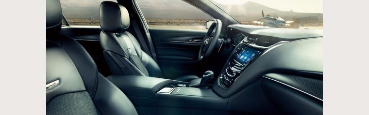 The interior of the 2016 Cadillac CTS-V features Ventilated front seats