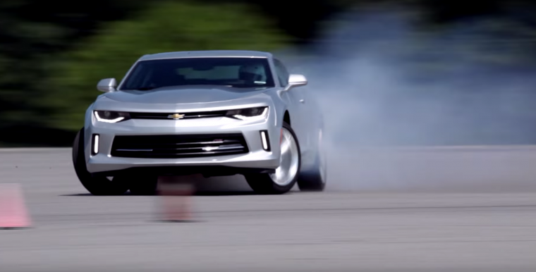 2016 Chevy Camaro drifting video