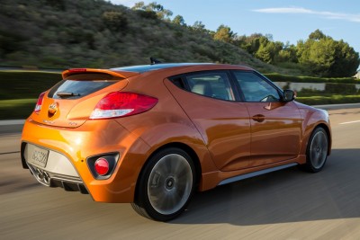 2016 Hyundai Veloster Turbo Orange rear