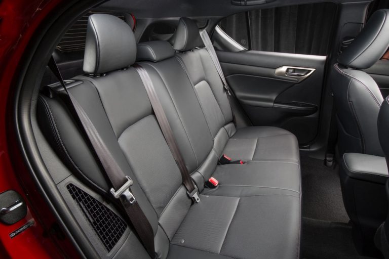 2016 Lexus CT Hybrid back seat interior