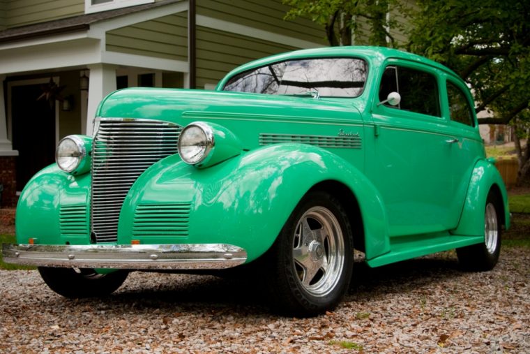 A couple from Kansas has rebuilt a '39 Chevy coupe and have driven it to car shows in all 50 states 