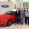 Ford Executive Chairman Bill Ford and the first five winners of the William Clay Ford Automotive Design Scholarship