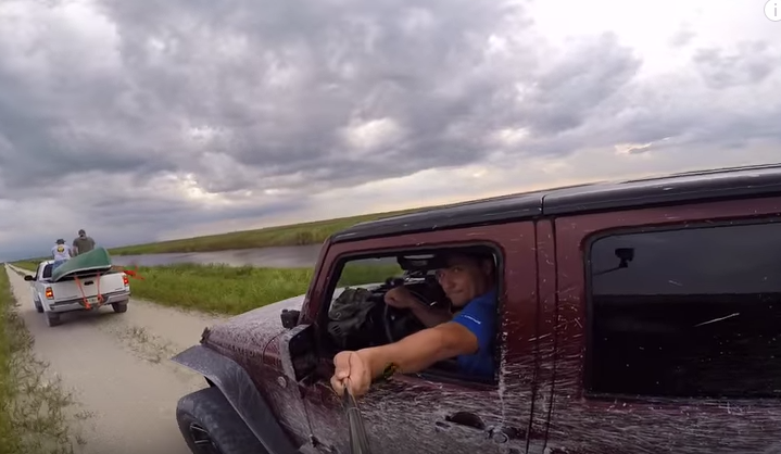 GoPro camera selfie stick crash