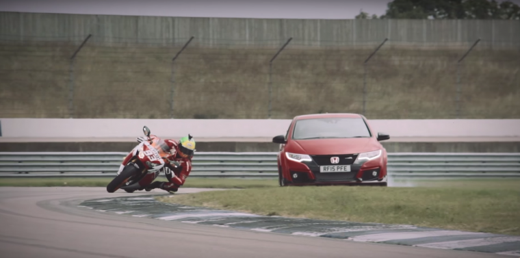 Honda Civic Type R vs CBR1000RR Fireblade SP