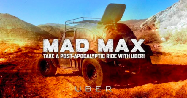 Uber offered Mad Max Uber cars in Seattle to promote the new Mad Max video game