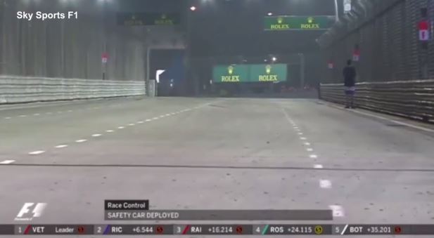 Singapore Grand Prix Man on Track