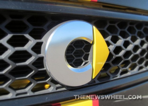 Yellow Smart Car Logo badge emblem