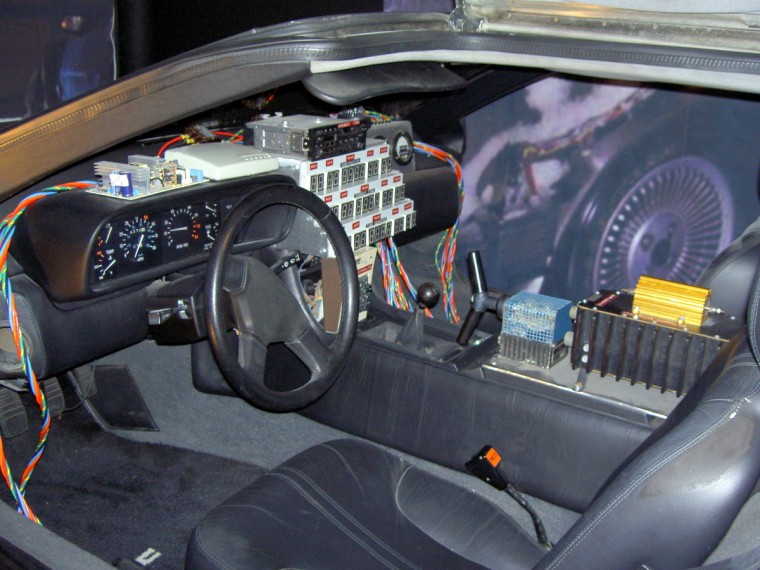 Back to the Future Delorean Interior