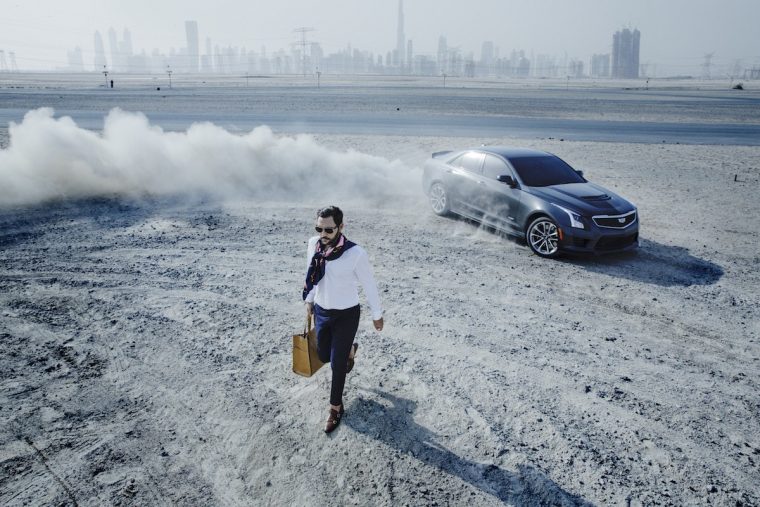 2016 Cadillac ATS-V drifting fashion shoot