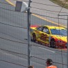 Joey Logano won Sunday's race at Kansas after spiing out Matt Kenseth who was leading with five laps to go.