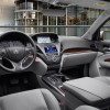 The 2016 Acura MDX features a leather-wrapped steering wheel and shift knob