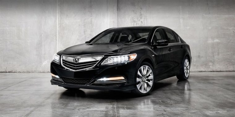 The 2016 Acura RLX features features 19-inch aluminum-alloy bright finish noise-reducing wheels