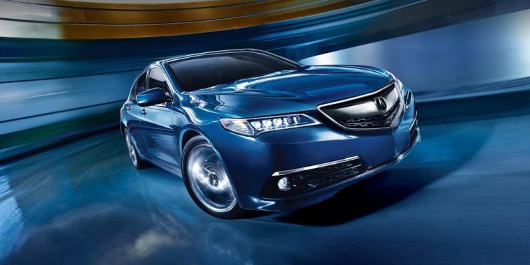 The 2016 Acura TLX comes available with auto dimming side mirrors