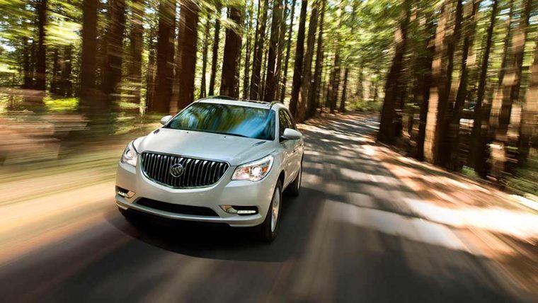 The 2016 Buick Enclave are available with 19-inch chrome-clad aluminum wheels