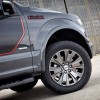 18-inch machined-aluminum wheels with silver-painted pockets are included with the 2016 Ford F-150 LARIAT