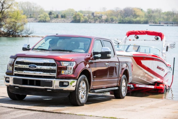 The 2016 Ford F-150 features Pro Trailer Backup Assist