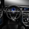 The interior of the 2016 Volvo V60 features navigation with voice activation.