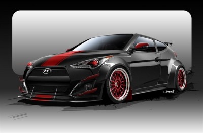 BLOOD TYPE RACING RETURNS TO SEMA, BRINGING ALONG A SINISTER VELOSTER TURBO