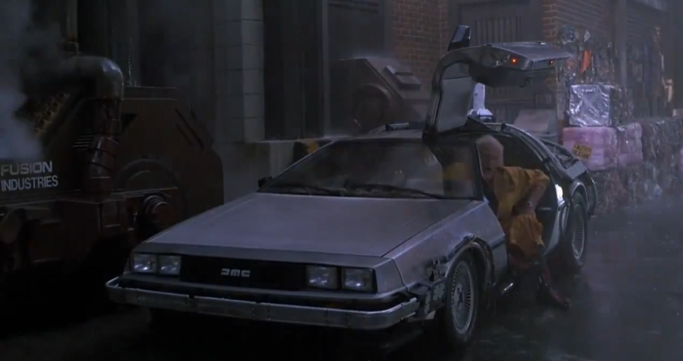 Back to the future delorean