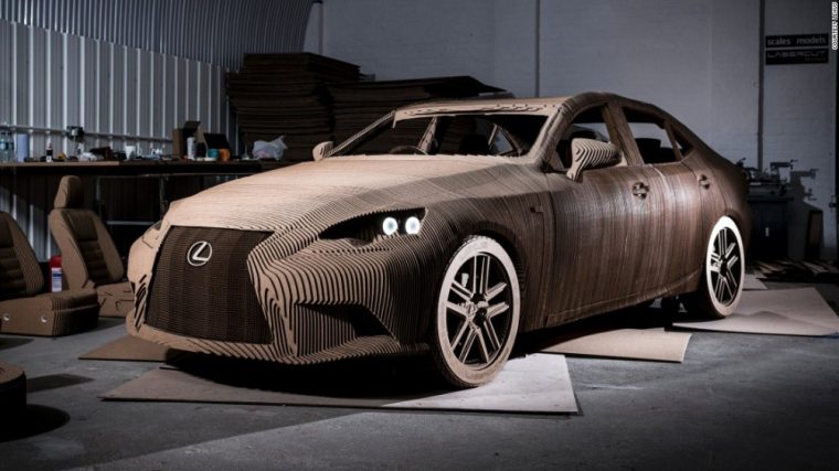 Cardboard Lexus LS