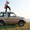 dancing on car with alcohol