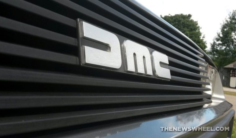 Delorean grille DMC emblem logo DMC