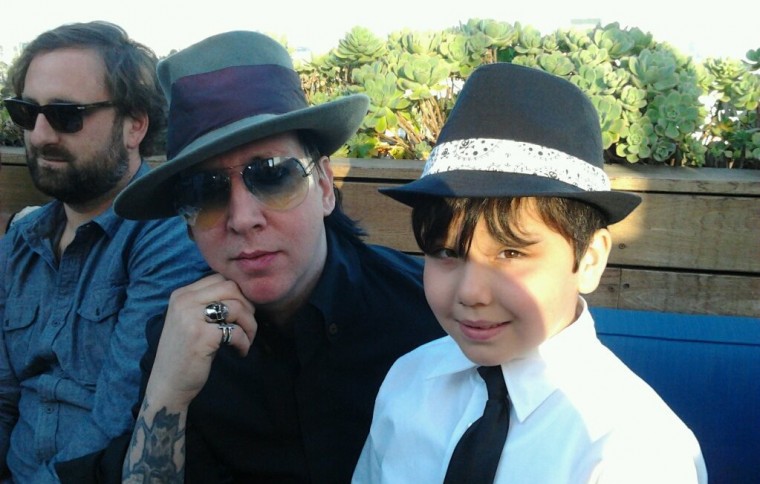 Eric Wareheim Marilyn Manson and child actor Norton Leufven