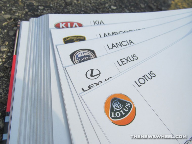 Giles Chapman Car Emblems Book about Logos Review index pages