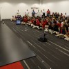 Central Ohio students watch the Honda Robotics demo in Marysville