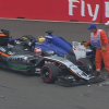 Hulkenberg and Ericsson crash.