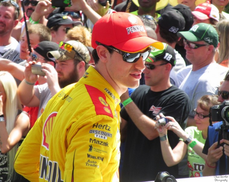 Joey Logano led 227 laps at Sunday's race at Charlotte and picked up the victory